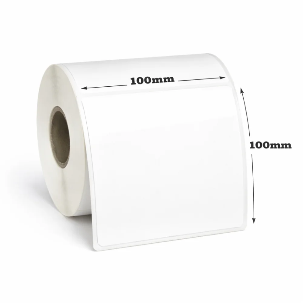 Polipropilēna uzlīmes 100 x 100mm (725gab rullī)