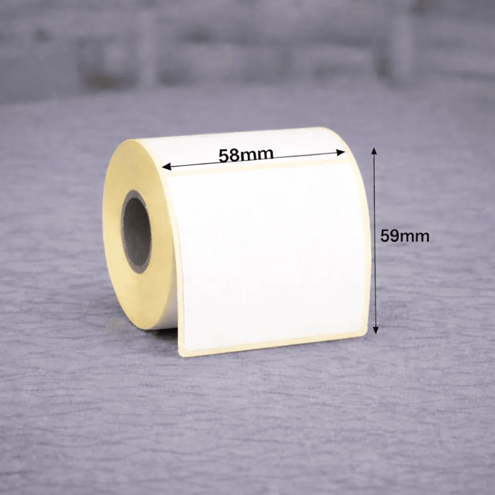 Termo TOP uzlīmes 58 x 59mm (1200gab rullī) | Termo uzlīmes 58 x 59mm (1200gab rullī)